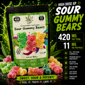 PROMO! 420mg total 11mg per piece THC Cannabis infused GUMMY BEARS